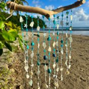 Sea treasures Collection Sea glass wind chime